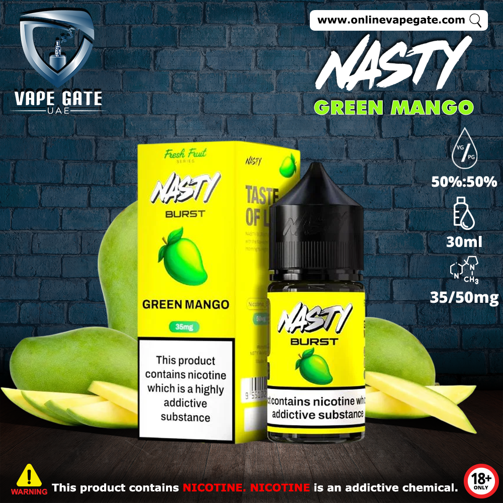 Green Mango - Nasty Burst 30ml Vape Best Saltnic 2026