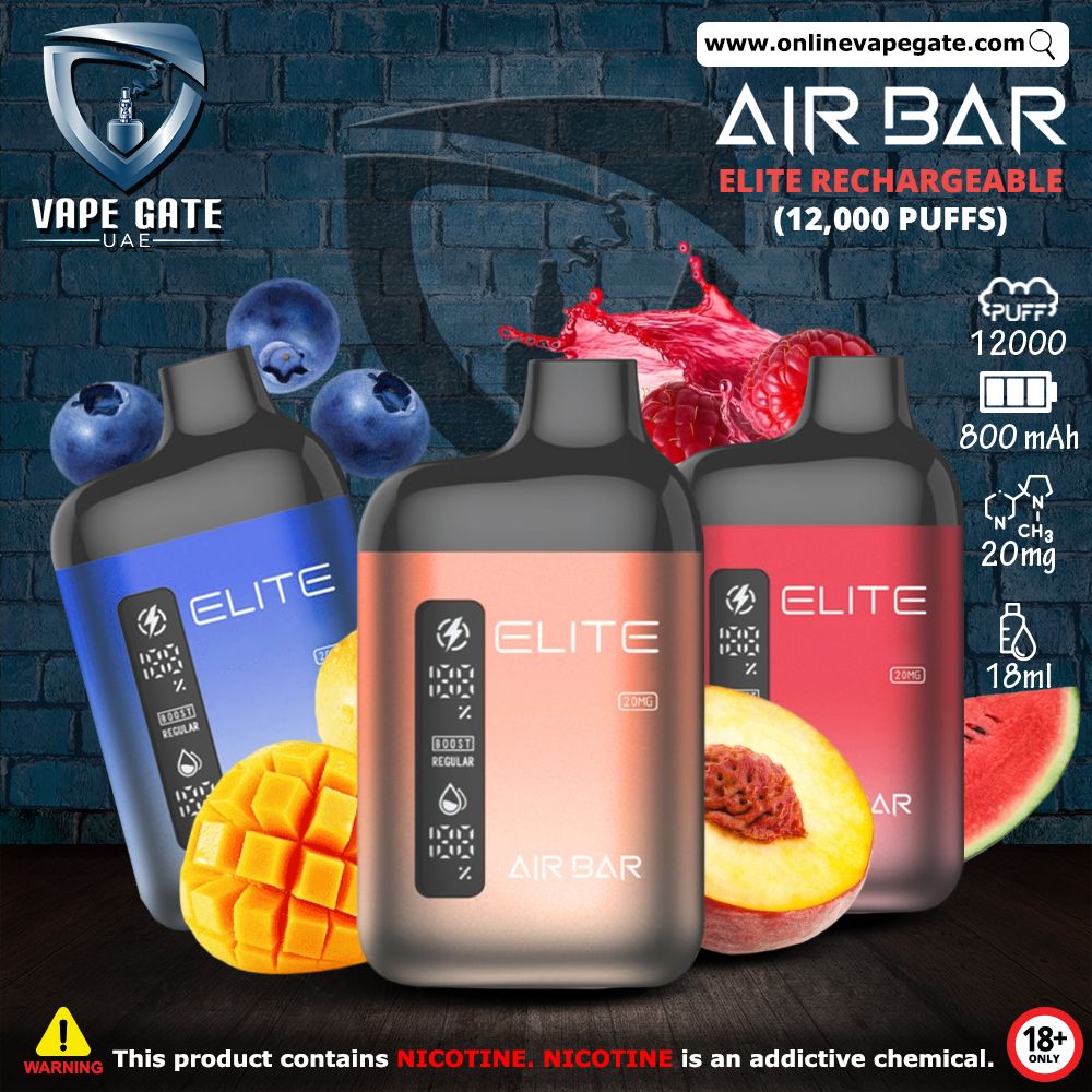 Air Bar - Elite Rechargeable Disposable Vape (12,00 Puffs) vape online offer sharjah ajman