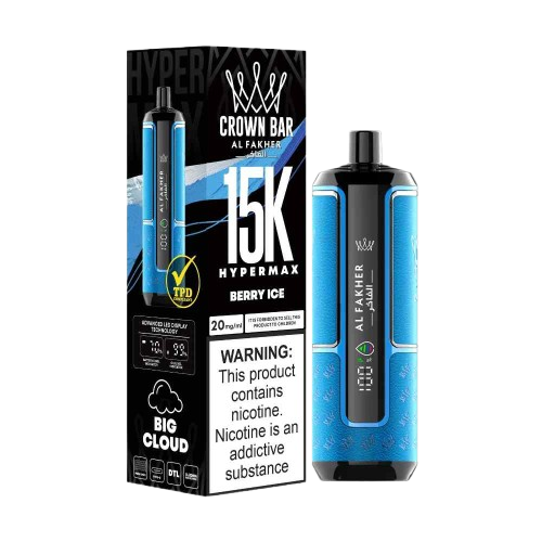 Al Fakher - Crown Bar Hypermax Disposable Vape (15,000 Puffs) vape delivery ruwais ajman KSA
