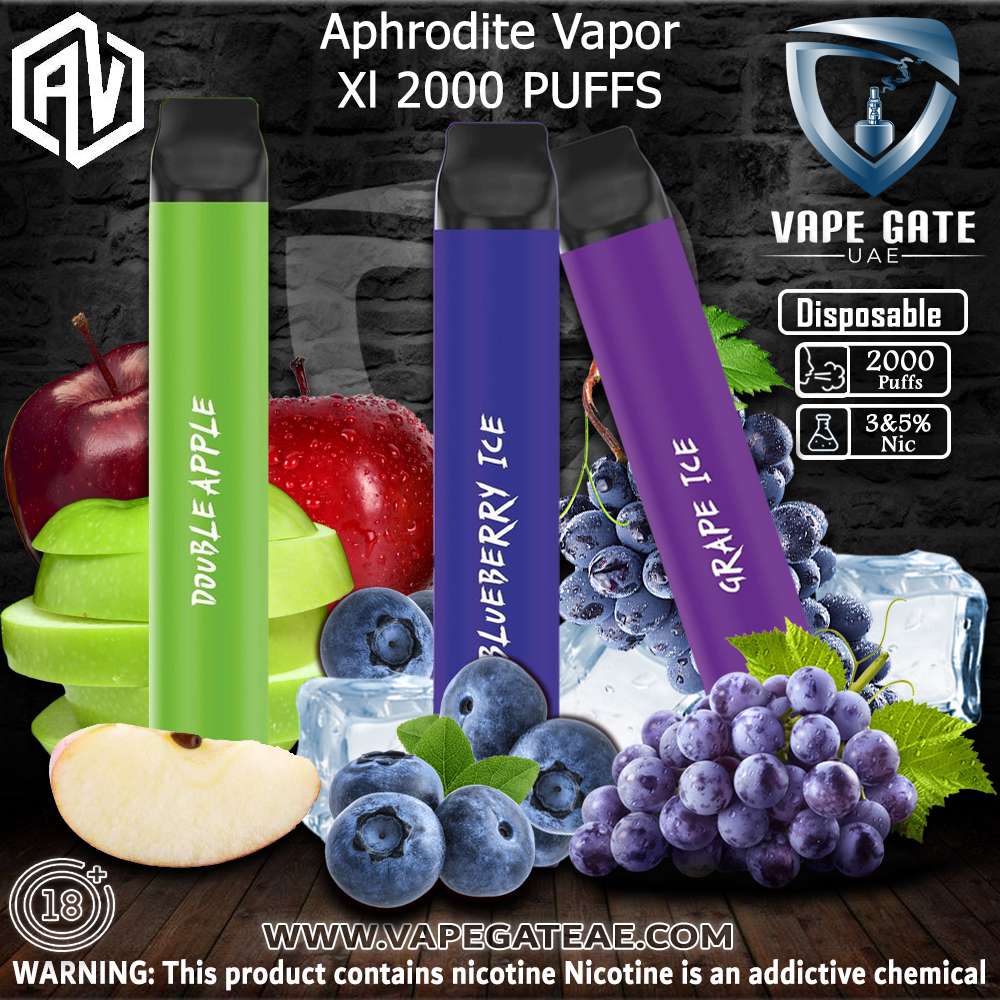 Aphrodite XL Vapor Disposable Pod Device (50mg - 2000 Puffs) abudhabi dubai UAE
