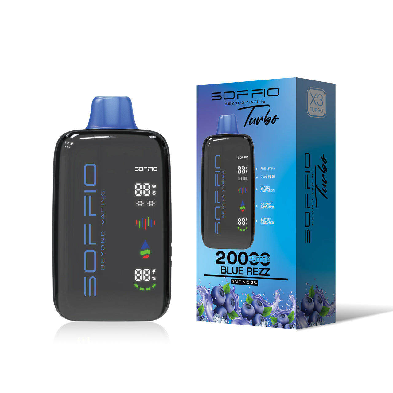 Soffio Turbo Disposable Vape (20,000 Puffs) Vape Delivery Same Day Abu Dhabi