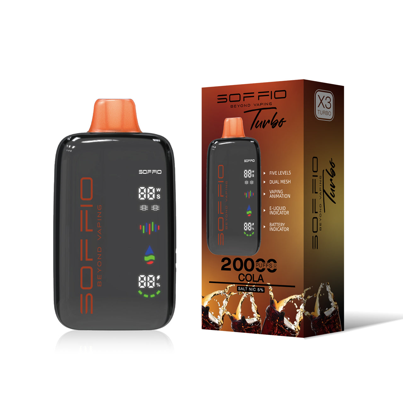 Soffio Turbo Disposable Vape (20,000 Puffs) Vape Online Delivery al Ain