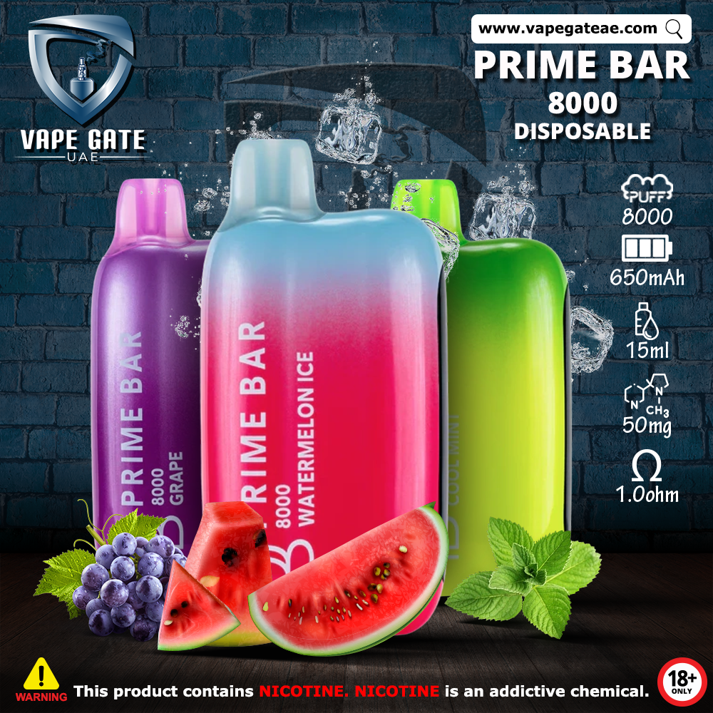 Prime Bar Disposable Vape Dubai (8000 Puffs) Dubai Same Day Delivery