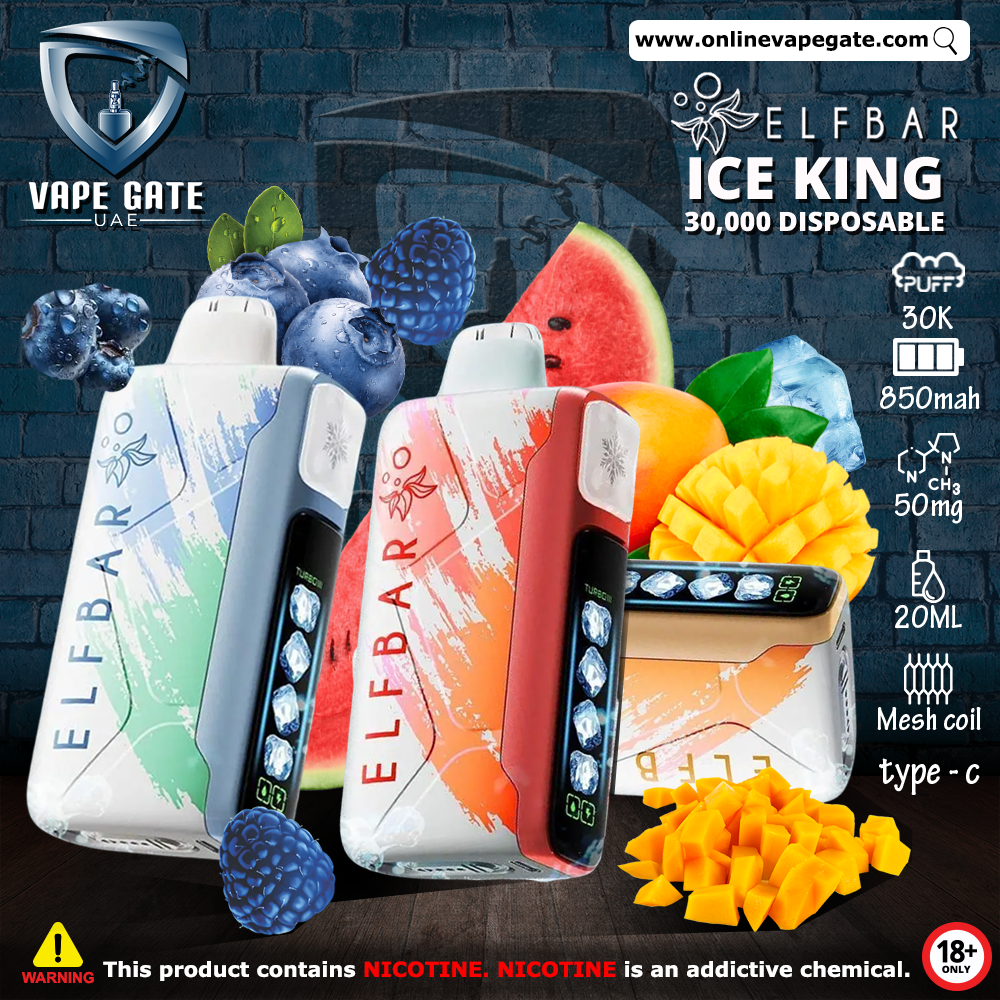 Elf Bar Ice King Disposable Pod Device (30,000 Puffs) vape offer online ruwais KSA al ain abu dhabi