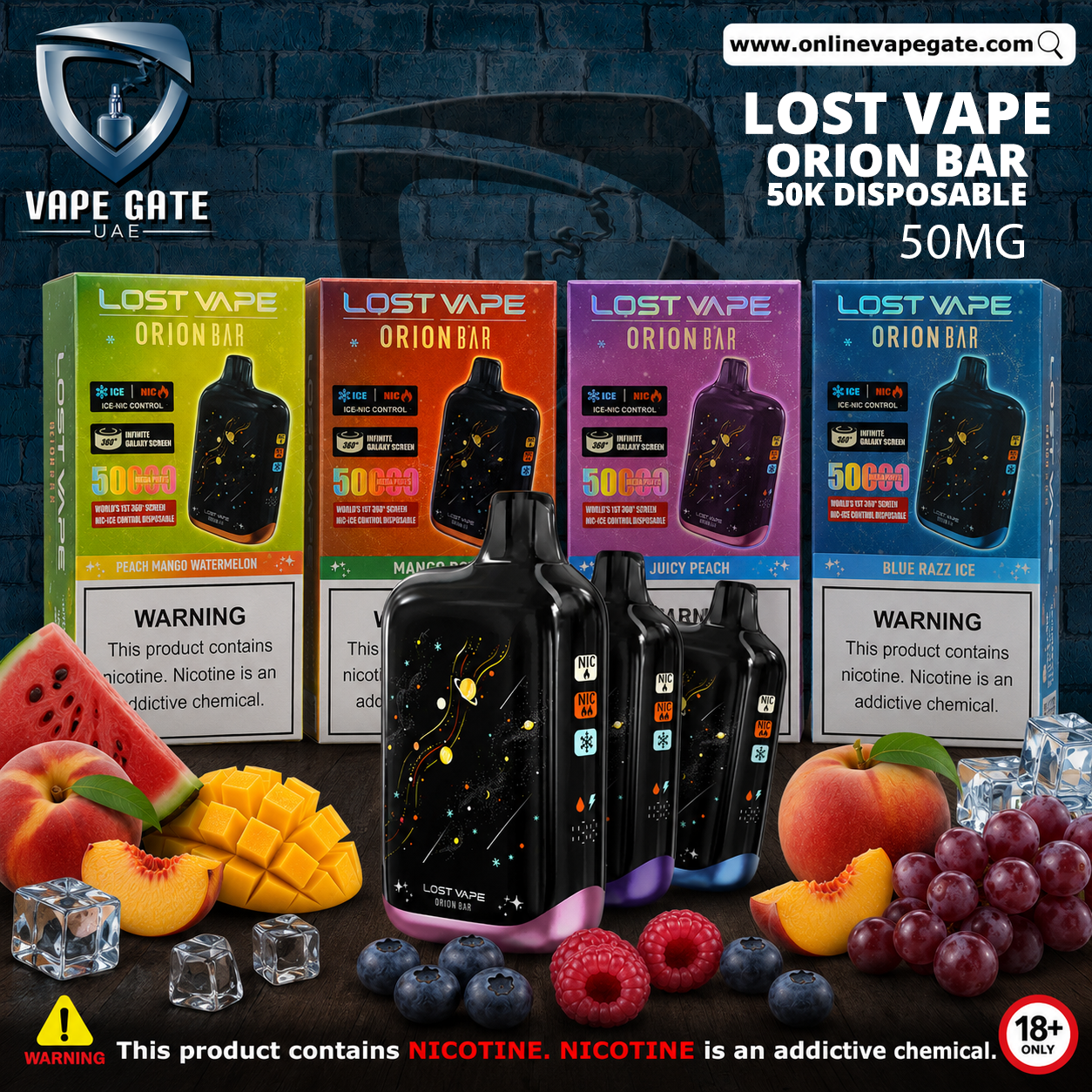 Lost-Vape-Orion-Bar-50k-Disposable Dubai and UAE fast delivery 