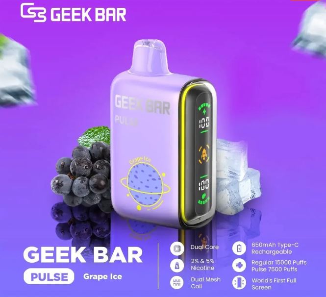 GEEK BAR PULSE DISPOSABLE VAPES (15,000 PUFFS) VAPE DUBAI ABU DHABI SHARJAH FUJAIRAH AJMAN KSA