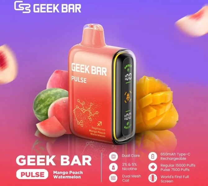 GEEK BAR PULSE DISPOSABLE VAPES (15,000 PUFFS) VAPE OFFER AL AIN