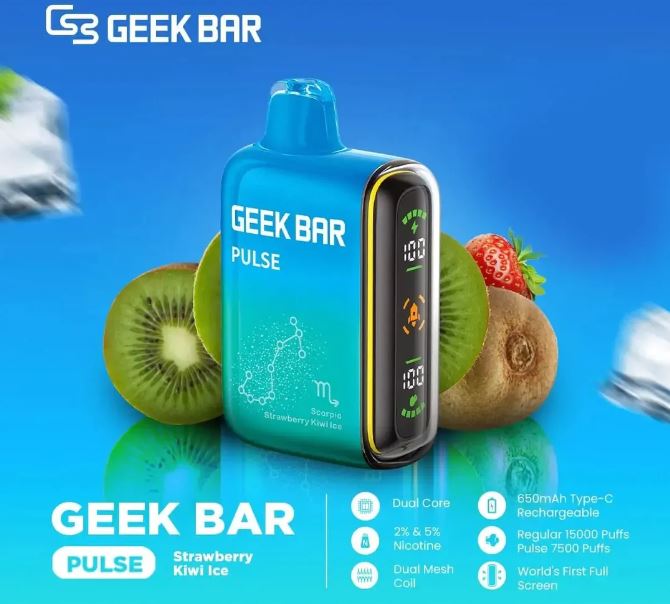 GEEK BAR PULSE DISPOSABLE VAPES (15,000 PUFFS) VAPE DUBAI ABU DHABI SHARJAH FUJAIRAH AJMAN KSA