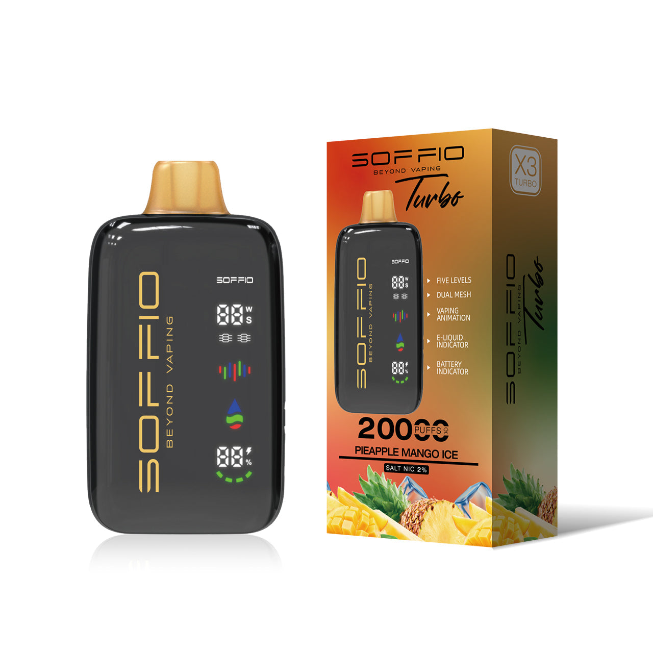 Soffio Turbo Disposable Vape (20,000 Puffs) Vape Offer Good Price Dubai
