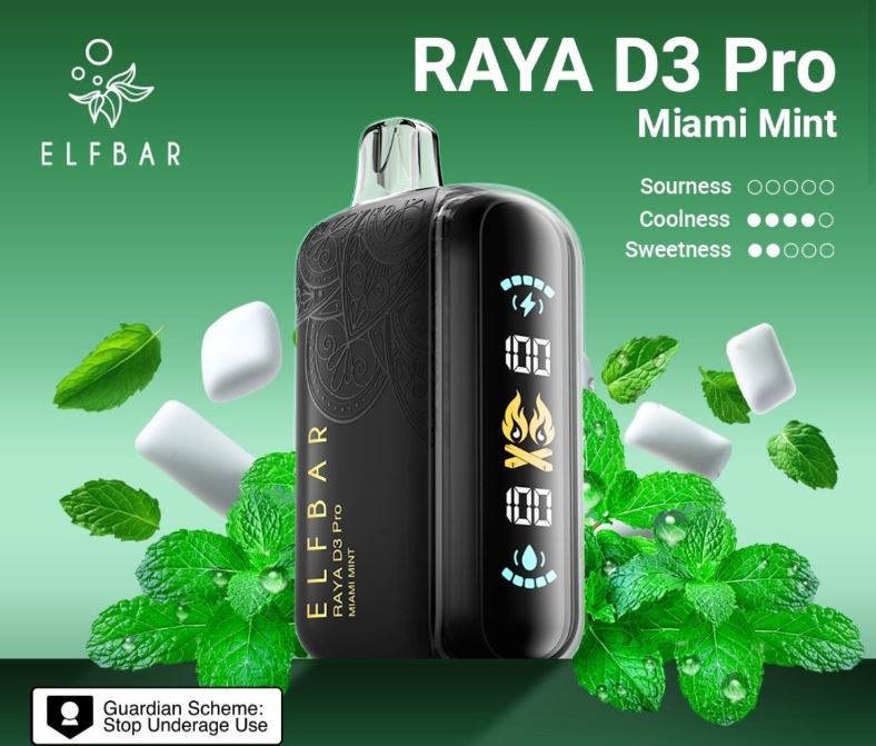 ELF Bar Raya D3 Pro Disposable Pod Device (30K Puffs) Vape Delivery same day Abu Dhabi
