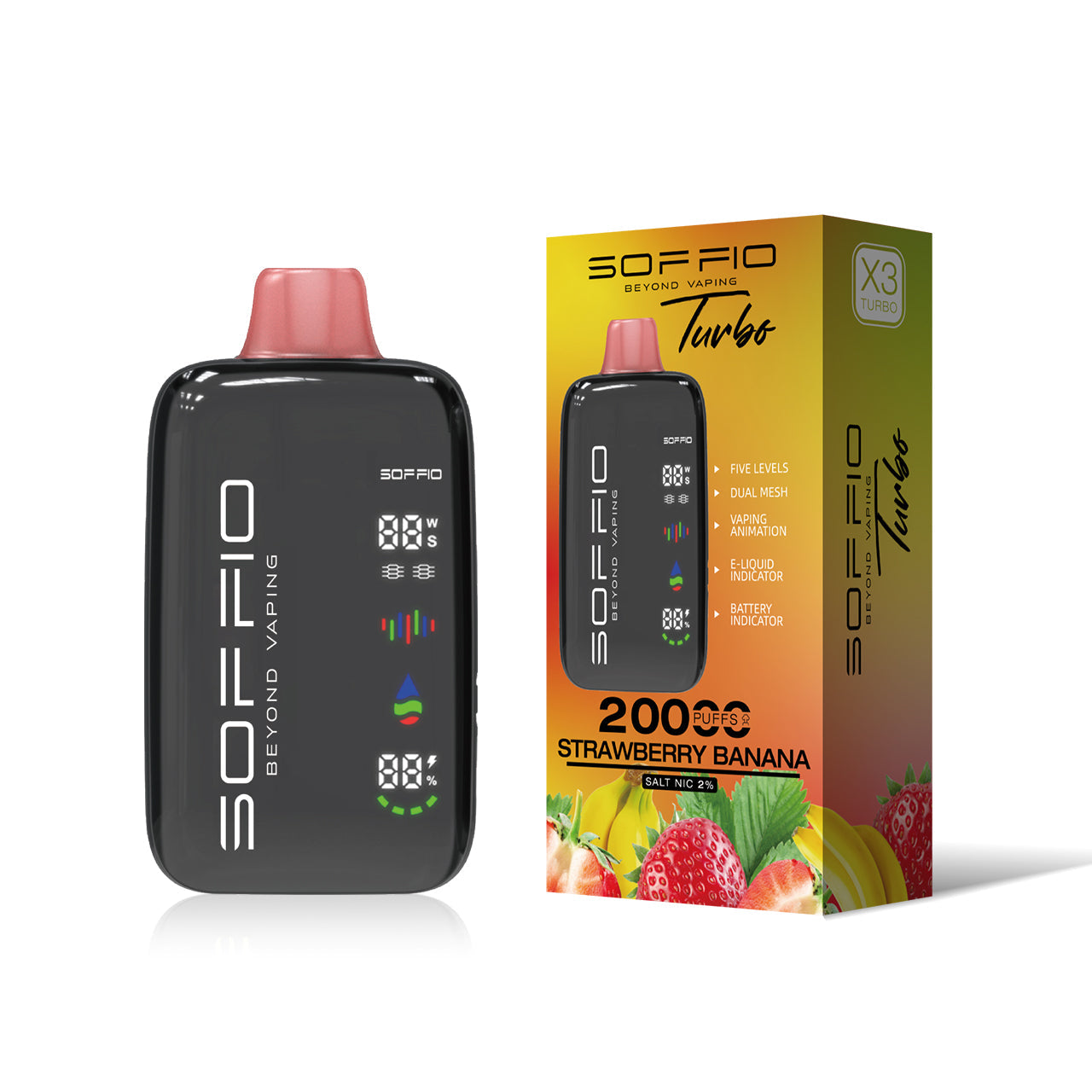 Soffio Turbo Disposable Vape (20,000 Puffs) Vape Best Shop UAE KSA Dubai