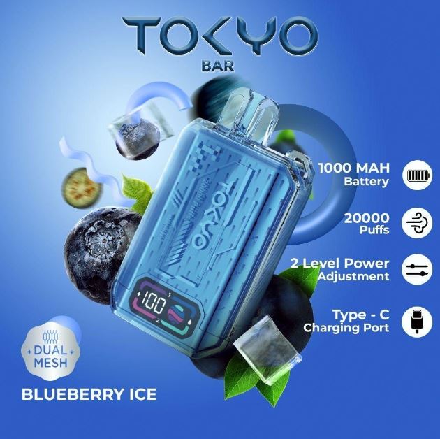 Tokyo Bar Rechargeable Disposable Vape (20,000 Puffs) VAPE OFFER RUWAIS