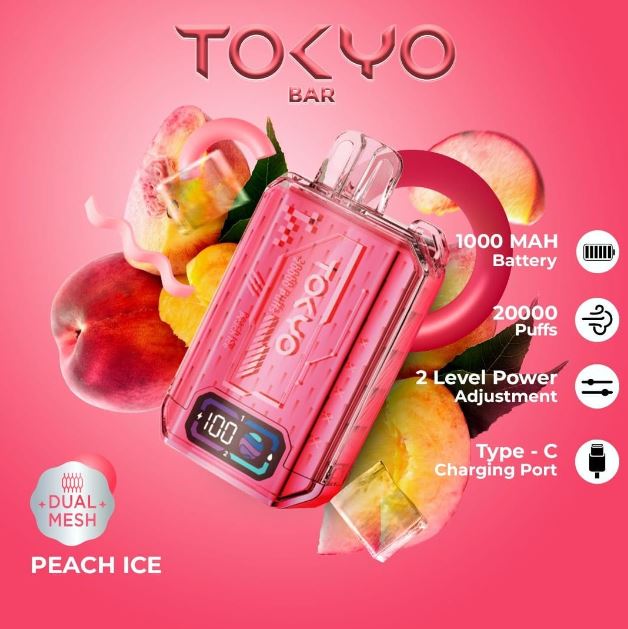 Tokyo Bar Rechargeable Disposable Vape (20,000 Puffs) VAPE SAME DAY DELIVERY DUBAI