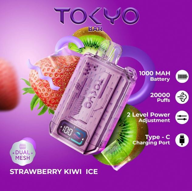 Tokyo Bar Rechargeable Disposable Vape (20,000 Puffs) VAPE DELIVERY SAME DAY ABU DHABI