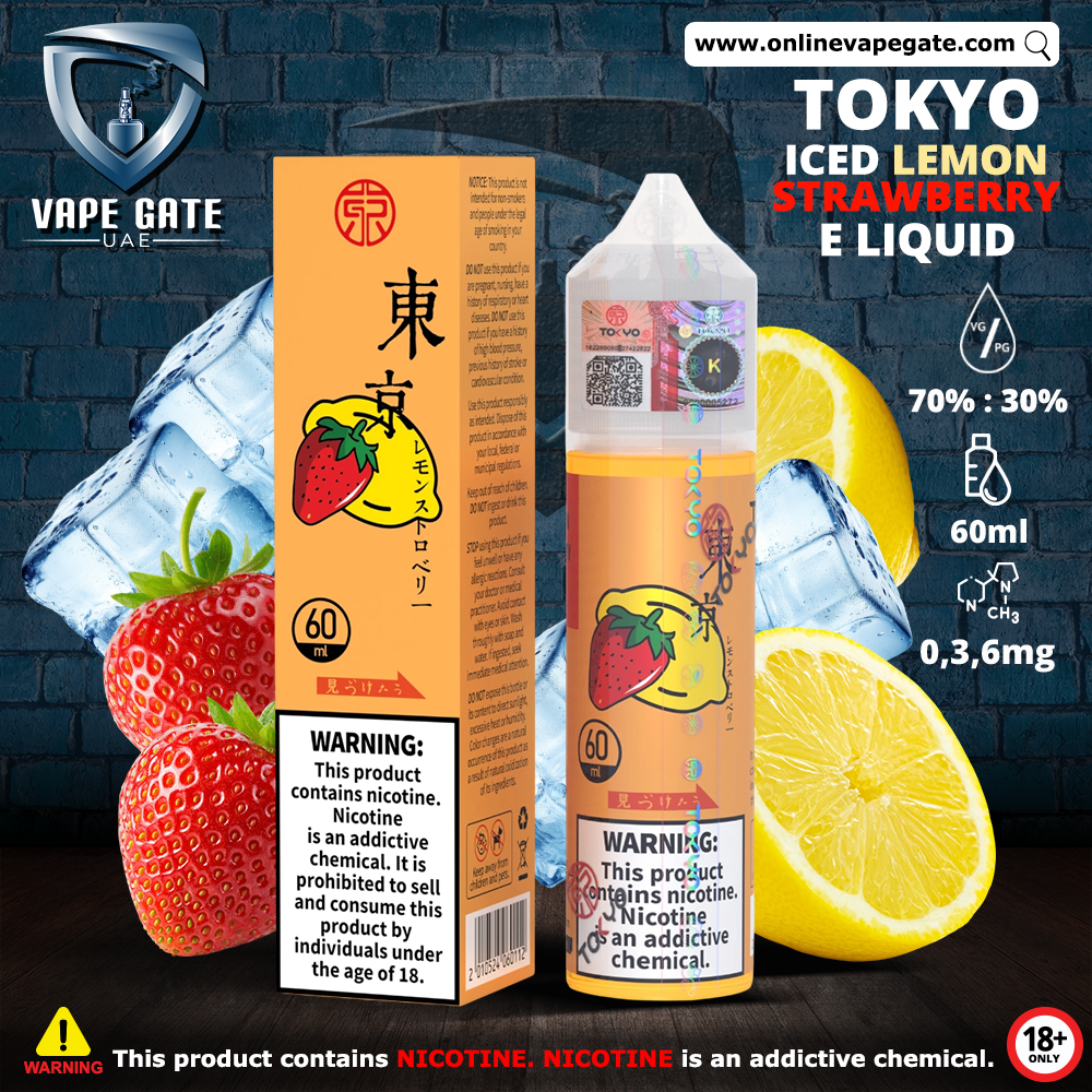 Tokyo Iced Strawberry Lemon E Liquid Vape Order Online Fujairah