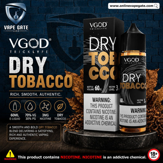 VGOD Dry Tobacco - 60ml Best Vape Online Shop Fast Delivery