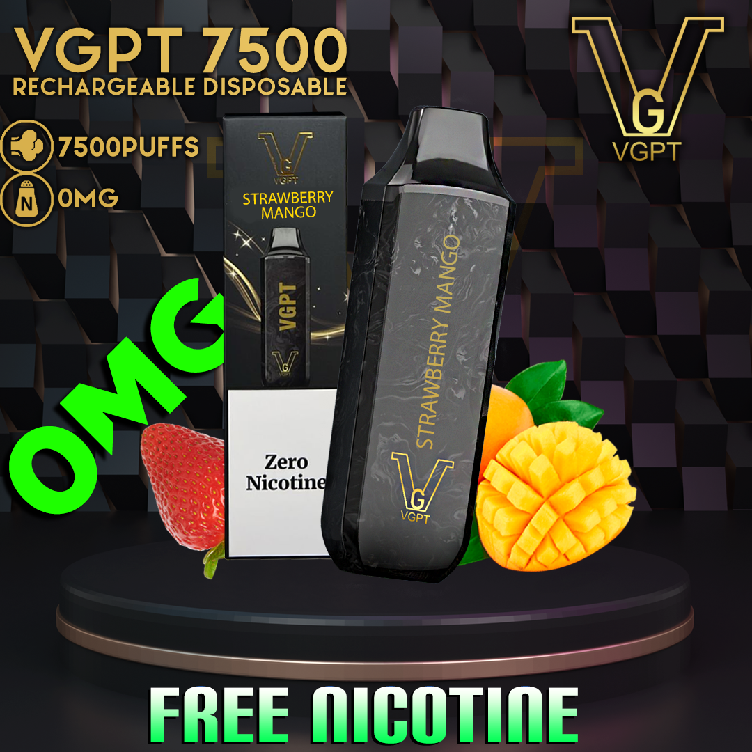 VGPT Zero Nicotine Disposable Vape (7500 Puffs) Fast Vape Delivery uae
