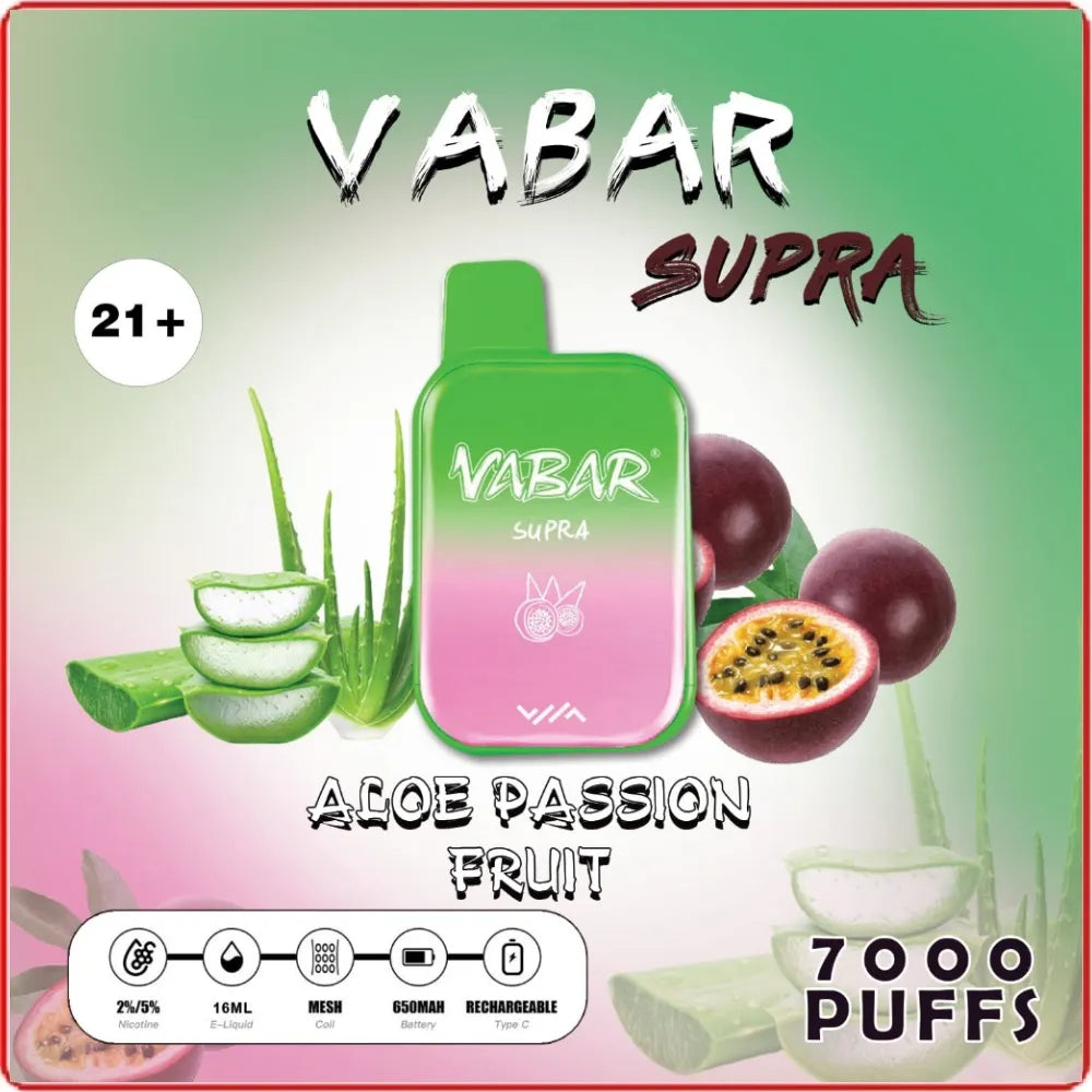 Vabar Supra Disposable Vape Device (7000 Puffs) ABU DHABI DUBAI AL AIN SHARJAH FUJAIRAH KSA