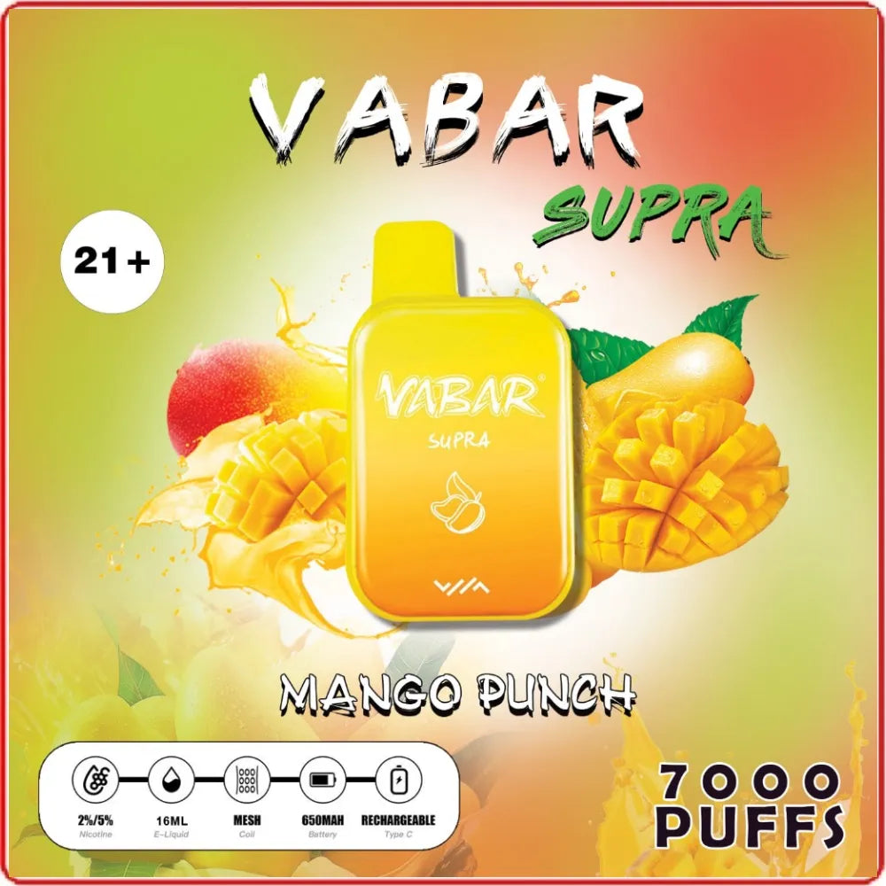 Vabar Supra Disposable Vape Device (7000 Puffs) ABU DHABI DUBAI AL AIN SHARJAH FUJAIRAH KSA