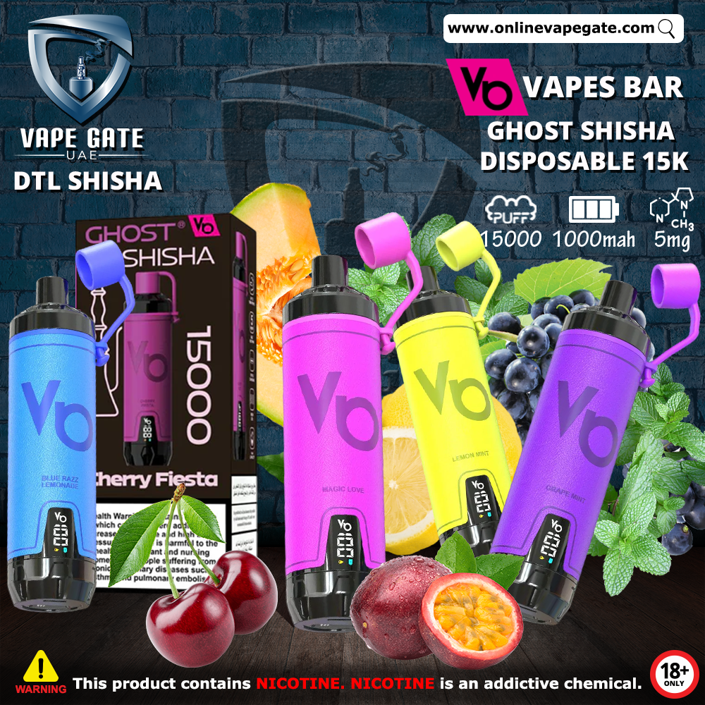 Vapes Bar Ghost Shisha Disposable Vape (15,000 PUFFS) Best Vape 2025