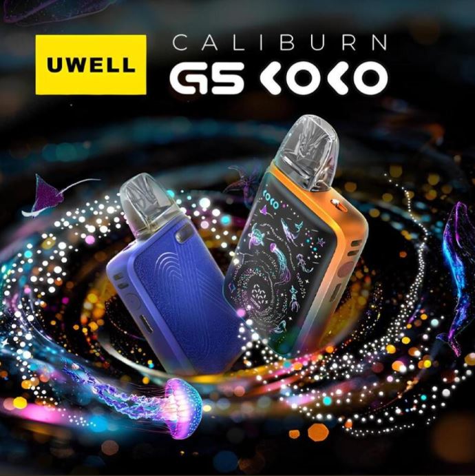 Caliburn G5 Koko Pod System Kit 1600mAh Vape Free Delivery Dubai 