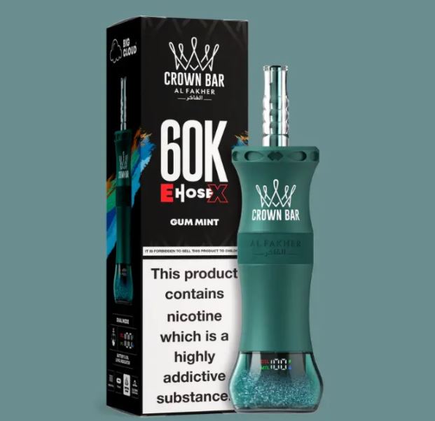 Al Fakher - E-Hose X Rechargeable Disposable Vape 60,000 Puffs Vape Online Offer Al Ain