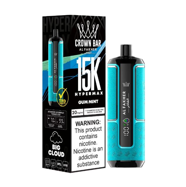 Al Fakher - Crown Bar Hypermax Disposable Vape (15,000 Puffs) VAPE ONLINE RUWAIS