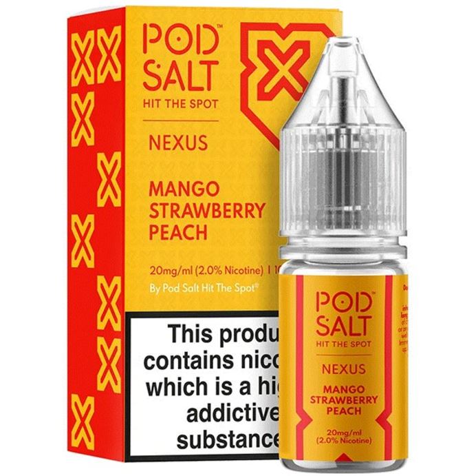 Pod Salt Nexus - Mango Strawberry Peach Saltnic best vape shop in dubai abu dhabi