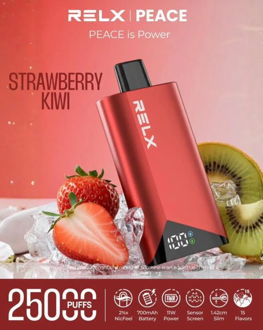 Relx Peace 25K Rechargeable Disposable Vape (25,000 Puffs) Vape Abu Dhabi Dutyfree