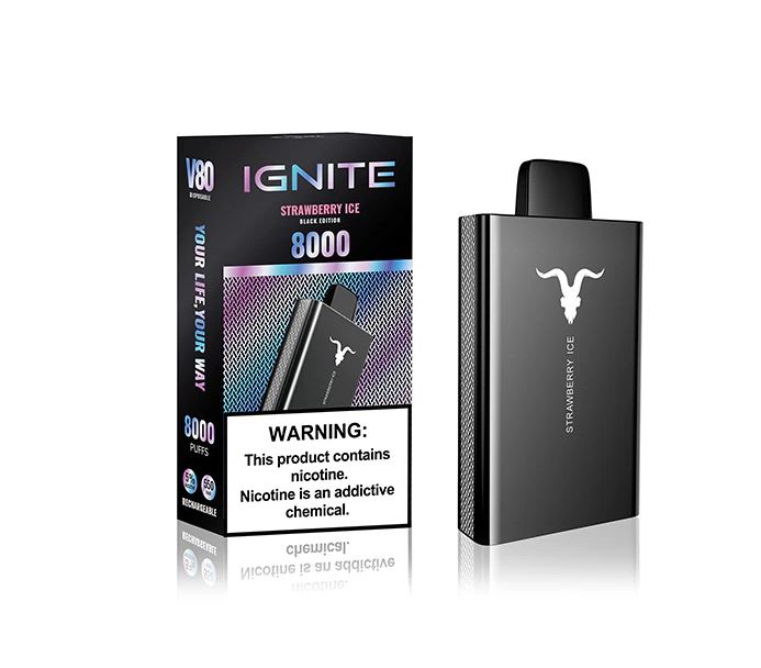 IGNITE - V80 Rechargeable Disposable Vape (8000 Puffs) vape al ain