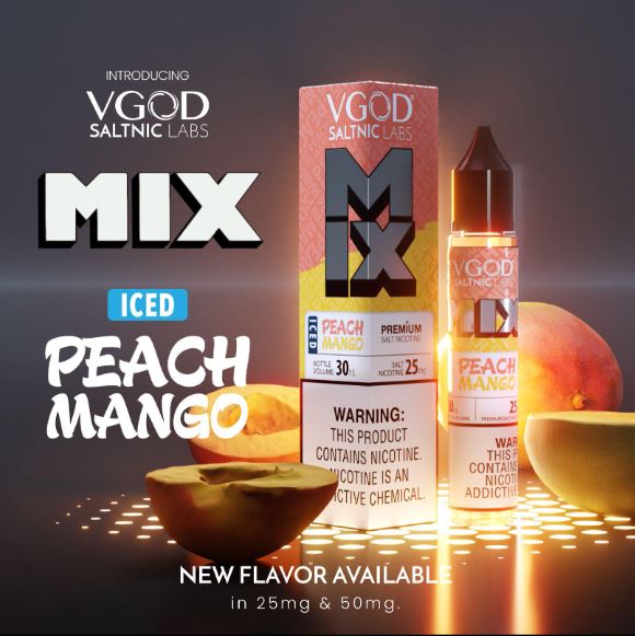 VGOD Iced Peach Mango Salt Nic - 30ml