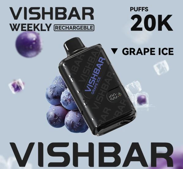 Vishbar Weekly Rechargeable Disposable Vape (20,000 Puffs) Vape Order Ajman