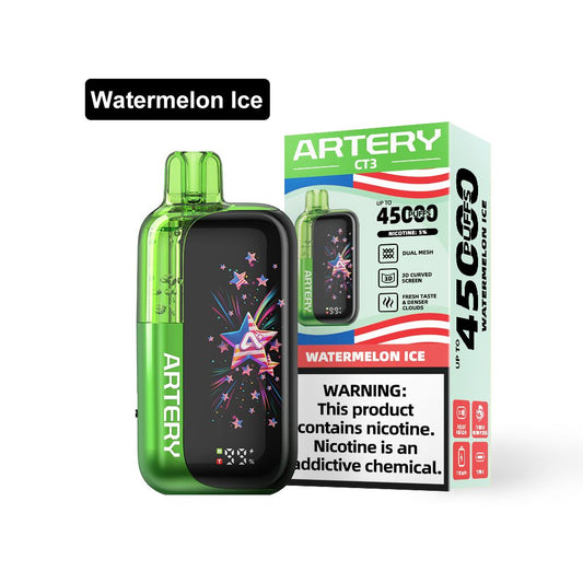 Artery CT3 45K Rechargeable Disposable Vape (45,000 Puffs) Vape Same Day Delivery Abu DHabi
