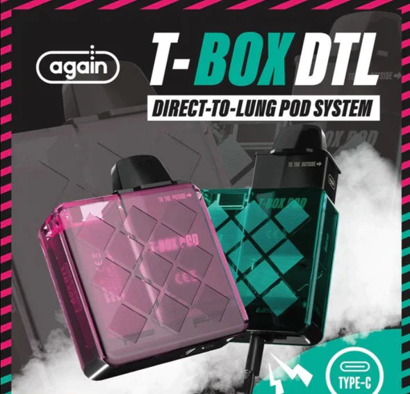 AGAIN T-Box Pod Kit Disposable Vape ABU DHABI DUBAI AL AIN RUWAIS AJMAN SHARJAH KSA