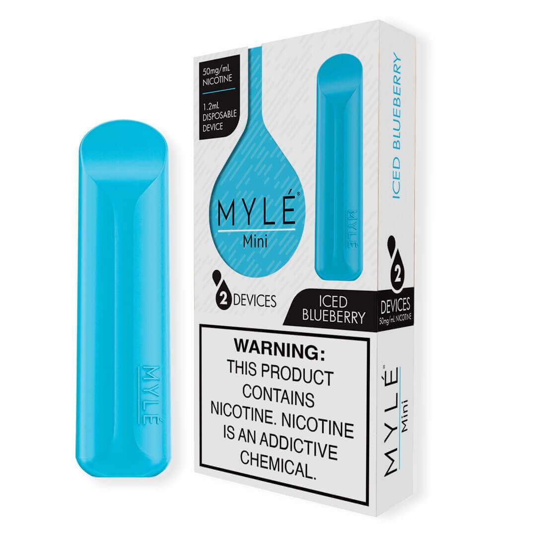 MYLE Mini Iced Blueberry Disposable Device | Abu Dhabi Dubai UAE | KSA Saudi Arabia