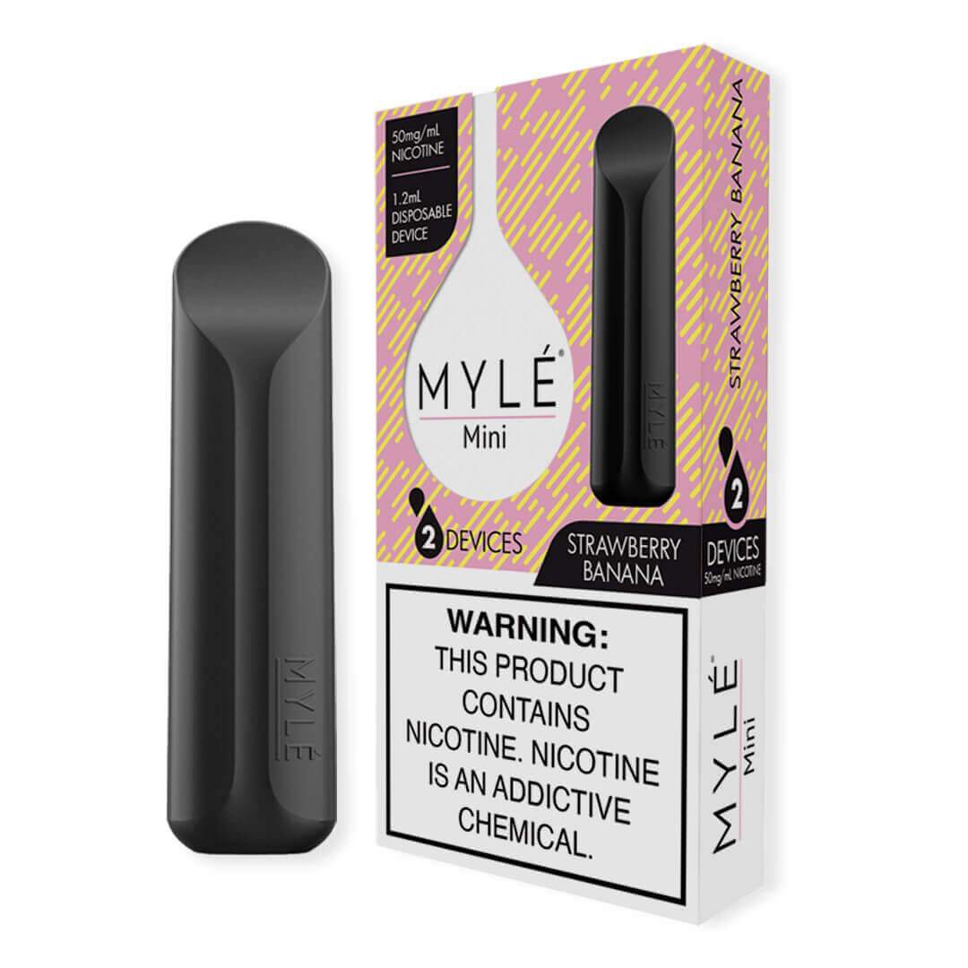 MYLE Mini Strawberry Banana Disposable Device | Abu Dhabi Dubai UAE | KSA Saudi Arabia