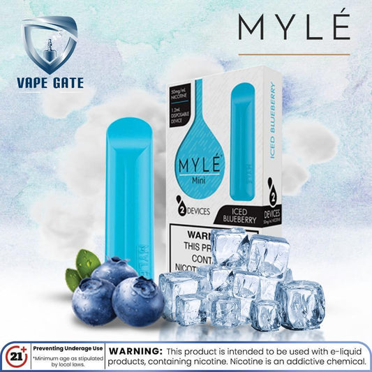 Myle Mini Iced Blueberry  Disposable Pods Abu Dhabi Dubai Al Ain Ajman Fujairah