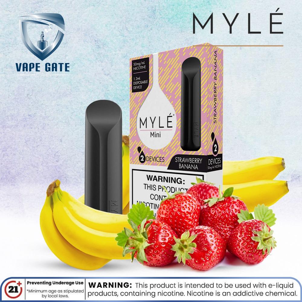 Myle Mini  Strawberry Banana Disposable Pods Abu Dhabi Dubai Al Ain Ajman Fujairah