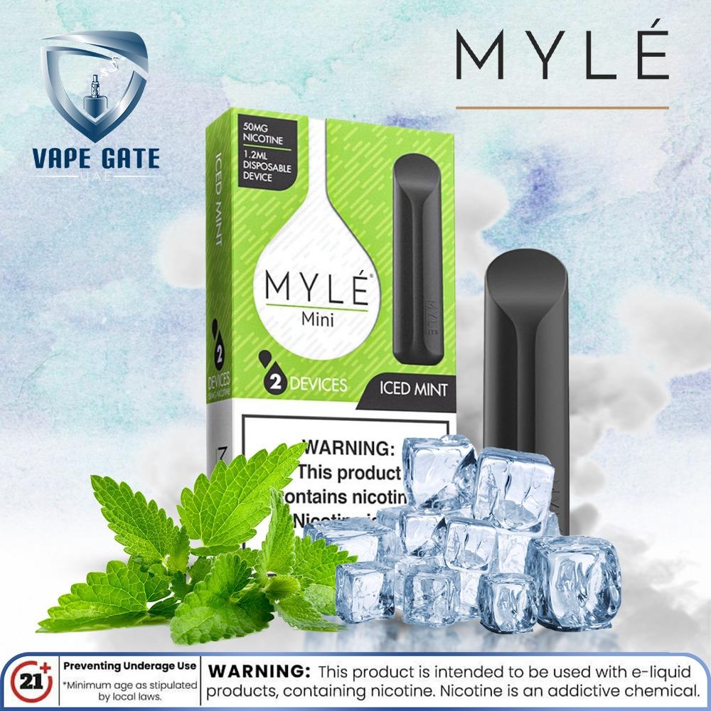 Myle Mini  Iced MintDisposable Pods Abu Dhabi Dubai Al Ain Ajman Fujairah