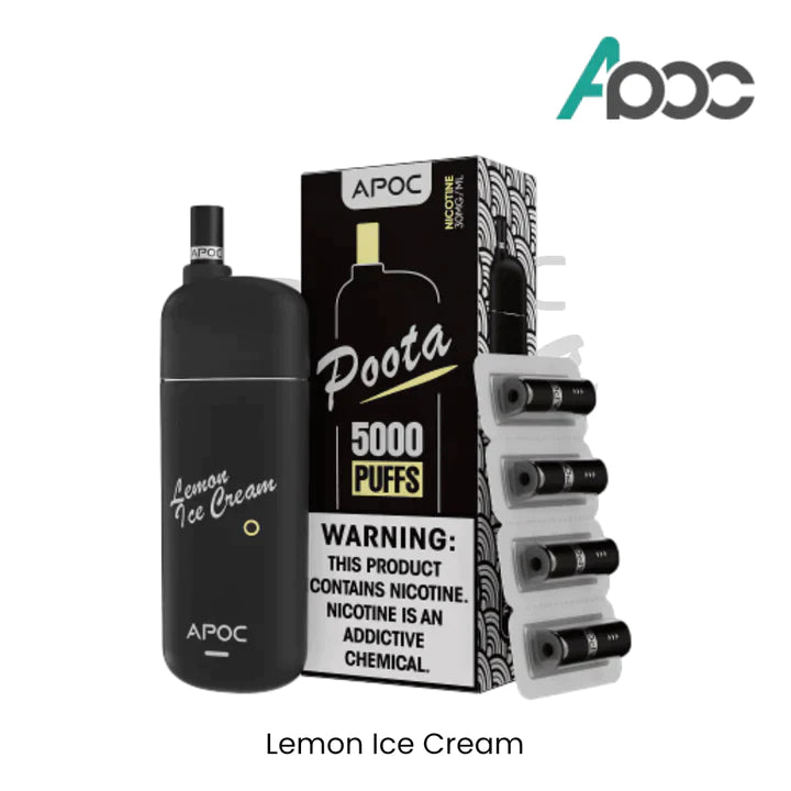 APOC - Poota 5000 Puffs Rechargeable Disposable Vape ABU DHABI DUABI AL AIN FUJAIRAH RUWAIS SHARJAH KSA KUWAIT