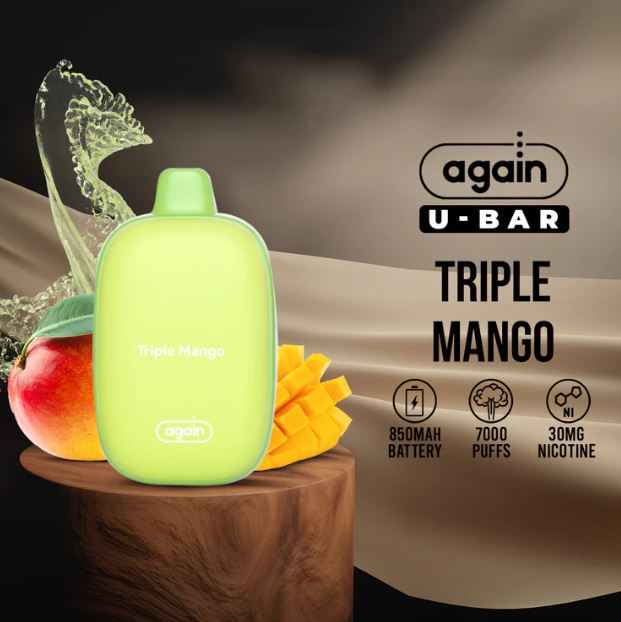 AGAIN U-BAR DISPOSABLE VAPE (7000 PUFFS) ABU DHABI DUBAI AL AIN RUWAIS SHARJAH FUJAIRAH KSA