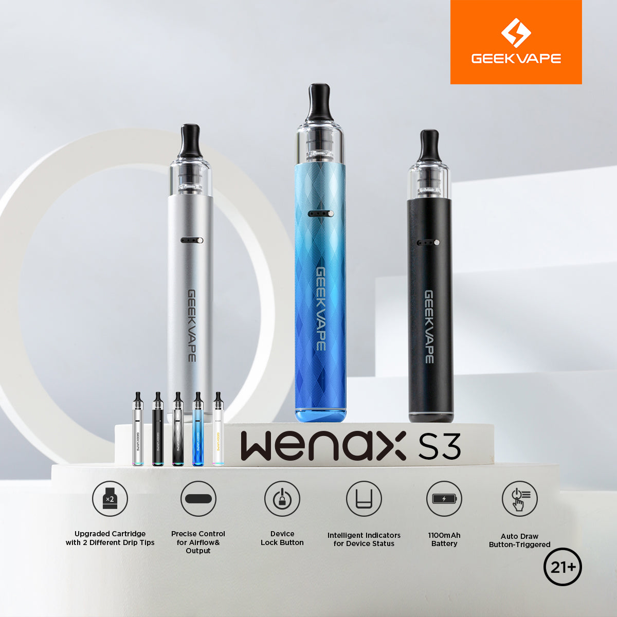 GEEKVAPE Wenax S3 Pod Kit 18W 1100mAh