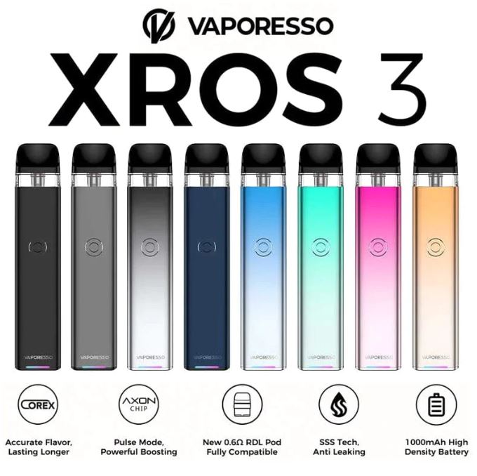 VAPORESSO XROS 3 1000mAh POD SYSTEM