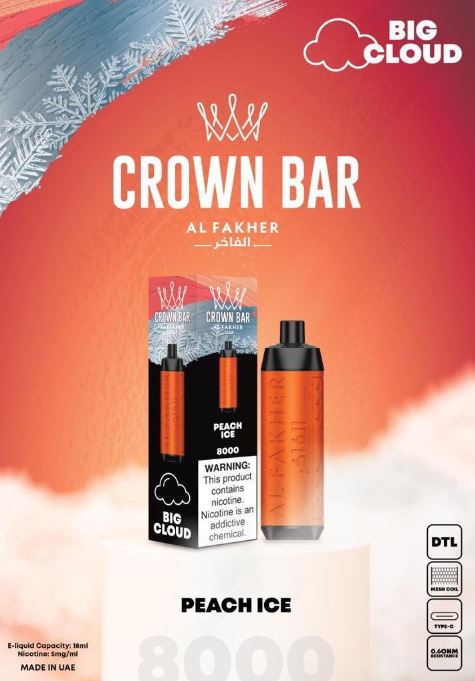 Al Fakher Crown Bar Disposable Vape 8,000 Puffs