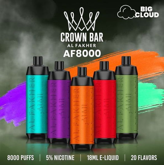 Al Fakher Crown Bar Disposable Vape 8,000 Puffs