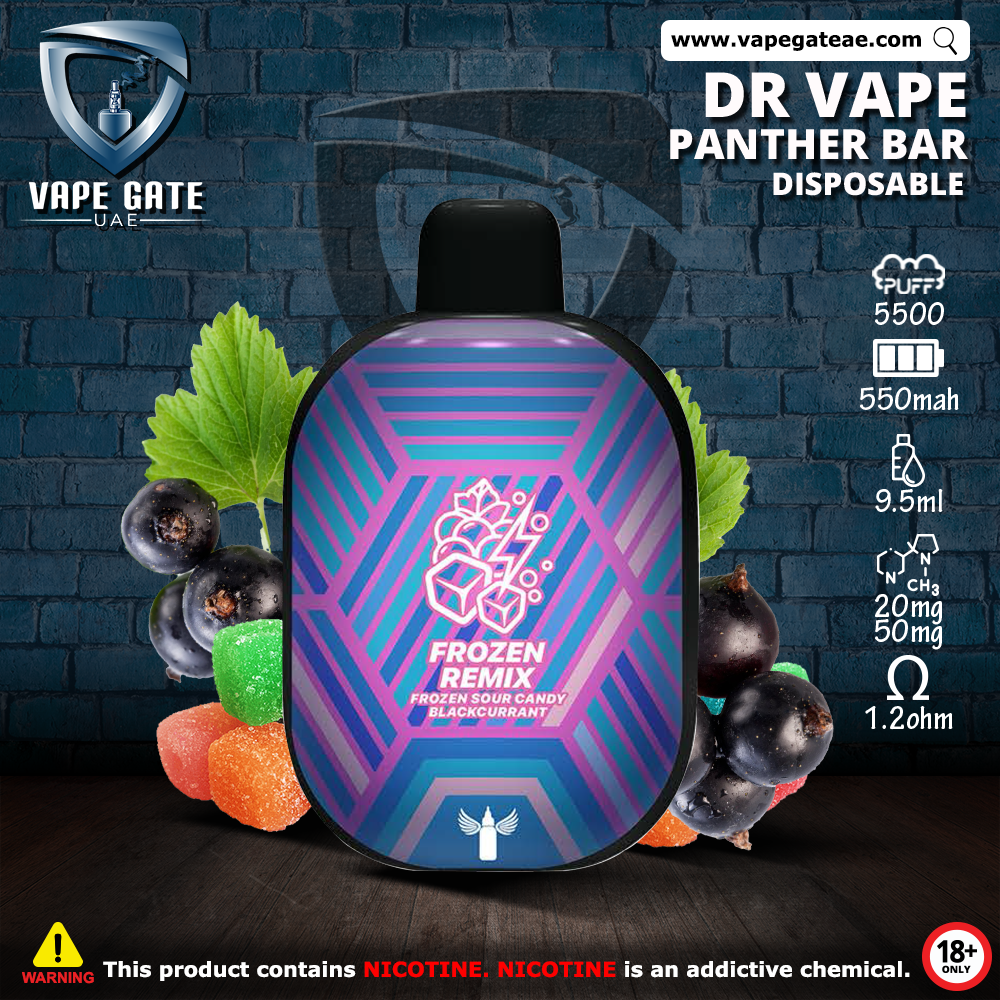 Dr. Vapes - Panther Bar Recharge Disposables Pod Device (5500 Puffs) DUBAI ABU DHABI AL AIN RUWAIS SHARJAH AJMAN KSA