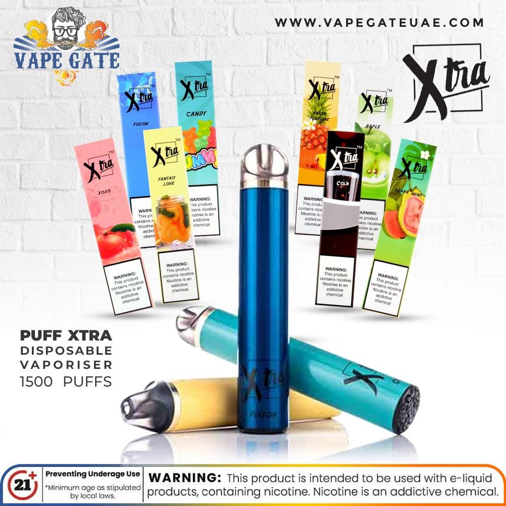 PUFF XTRA Disposable Vaporiser - 1500 puffs  Dubai & ABu Dhabi UAE